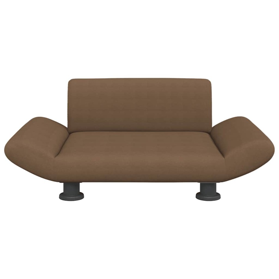 Cama para perros de tela marrón 70x45x28