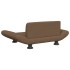 Cama para perros de tela marrón 70x45x28