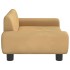 Cama para perros de terciopelo marrón 70x45x33
