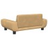 Cama para perros de terciopelo marrón 70x45x33
