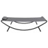 Tumbona de acero gris 200x90