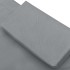 Tumbona de acero gris 200x90