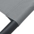 Tumbona de acero gris 200x90