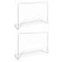Porterías de fútbol 2 uds con red 182x61x122 cm acero