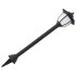 Lámparas solares de exterior negras LED 6