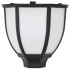 Lámparas solares de exterior negras LED 6