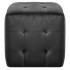 Puf 2 unidades terciopelo negro 30x30x30