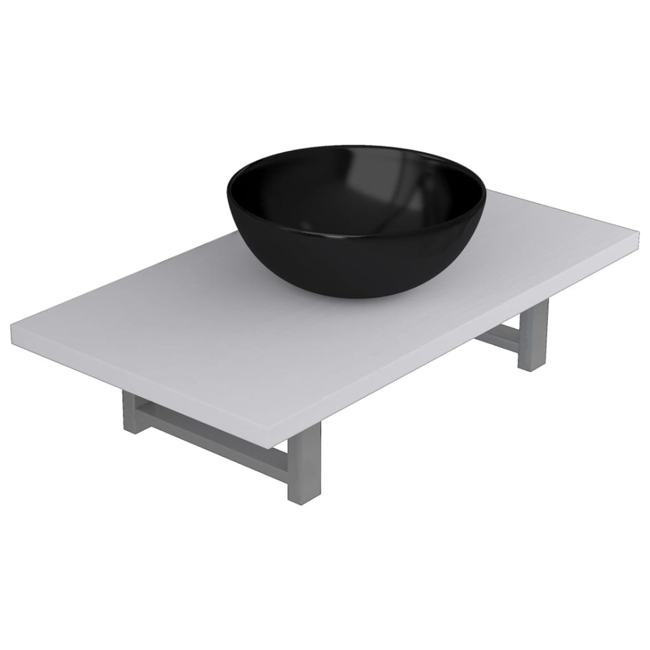 Conjunto de muebles de baño 2 piezas cerámica