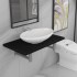 Conjunto de muebles de baño 2 piezas cerámica