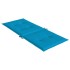 Cojín silla de jardín respaldo alto 6 uds tela azul 120x50x3