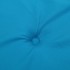 Cojín silla de jardín respaldo alto 6 uds tela azul 120x50x3