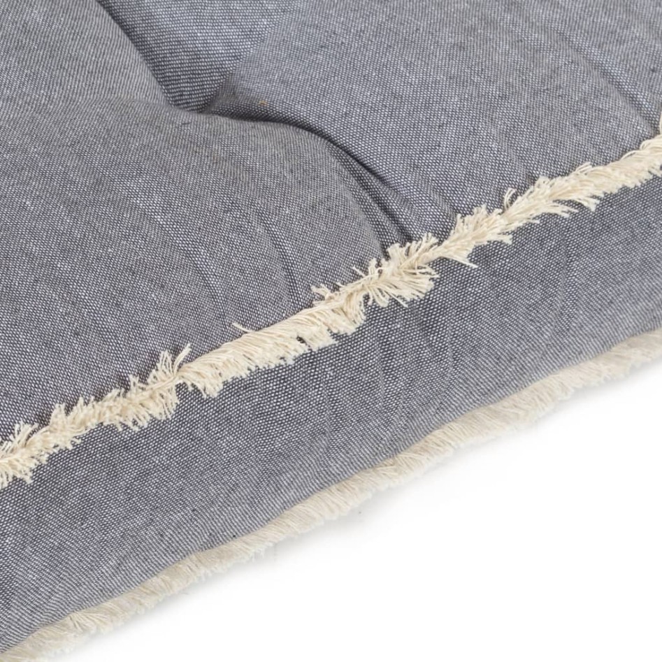 Cojín para sofá de palets azul 120x80x10