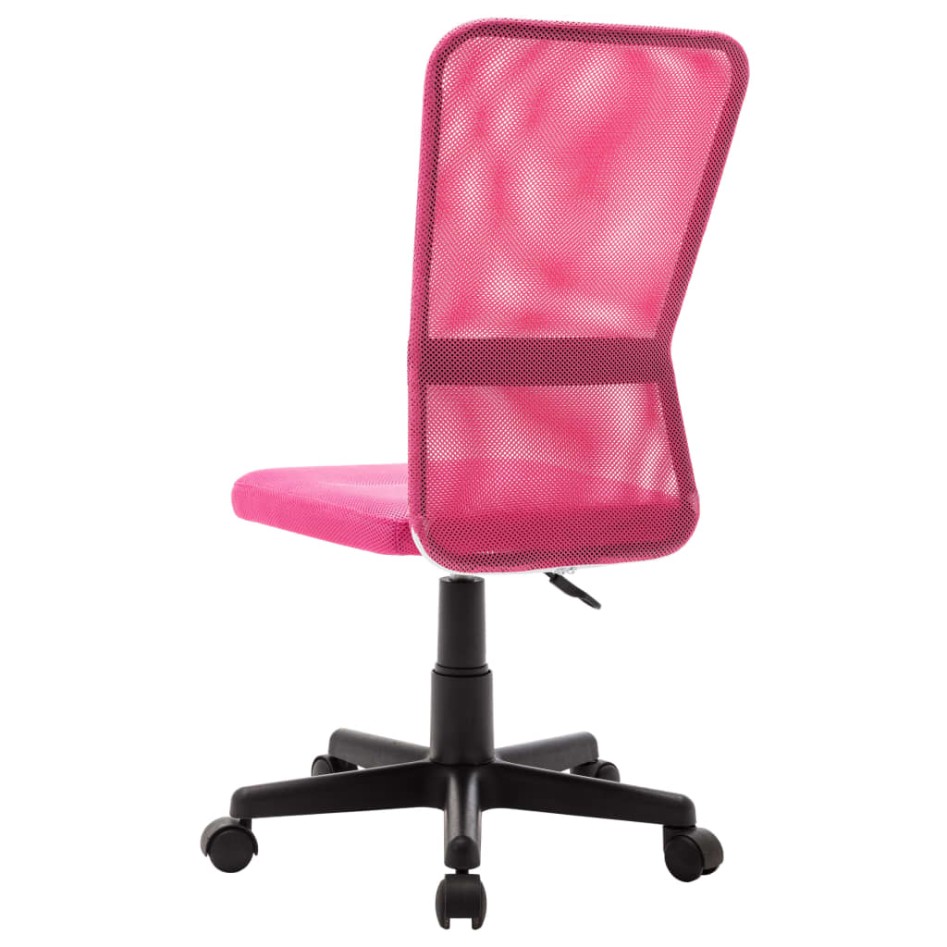 Silla de oficina de tela de malla rosa 44x52x100