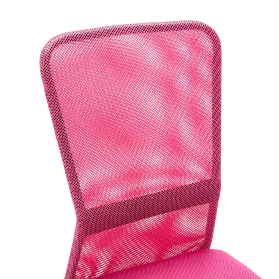 Silla de oficina de tela de malla rosa 44x52x100
