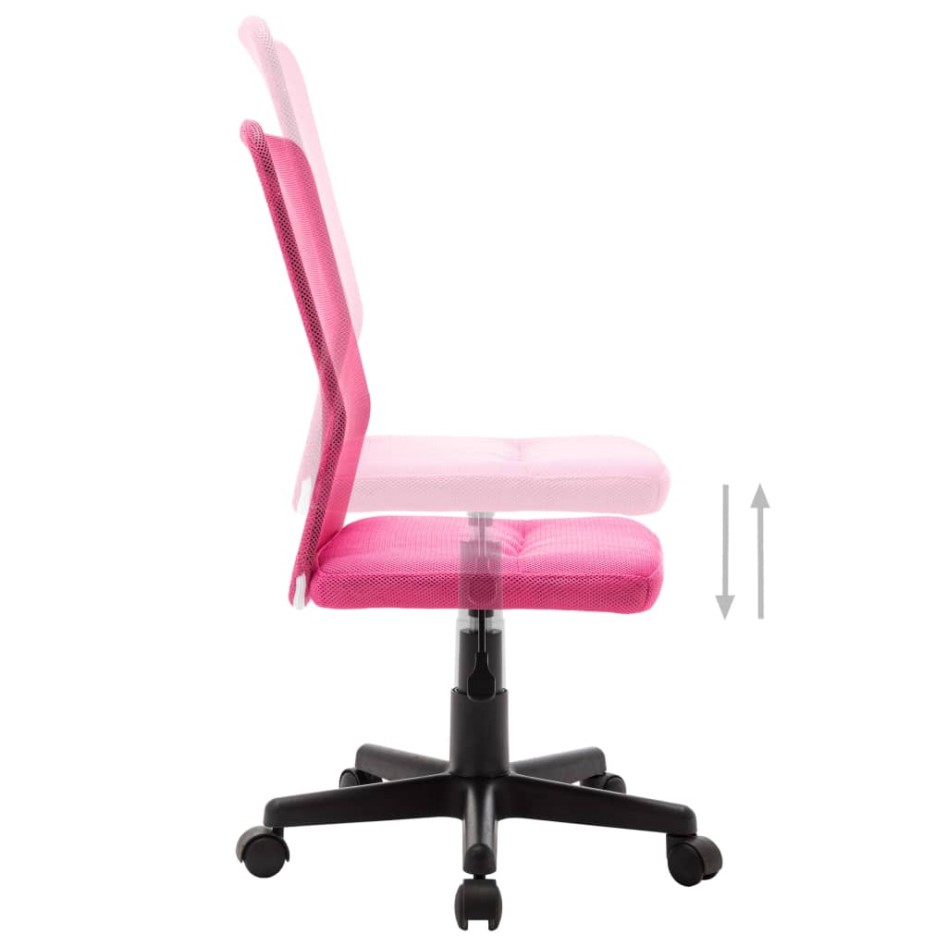 Silla de oficina de tela de malla rosa 44x52x100