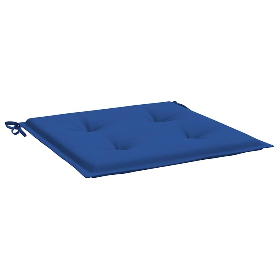 Cojines de silla de jardín 6 uds tela Oxford azul 40x40x3