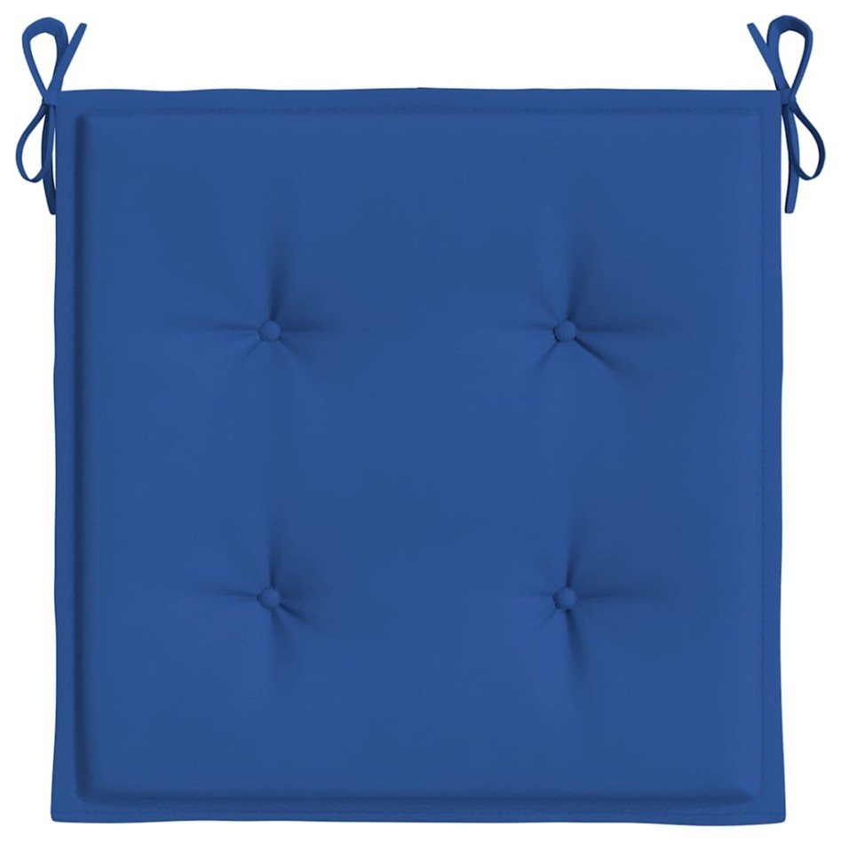 Cojines de silla de jardín 6 uds tela Oxford azul 40x40x3