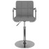 Taburete de cocina de tela gris