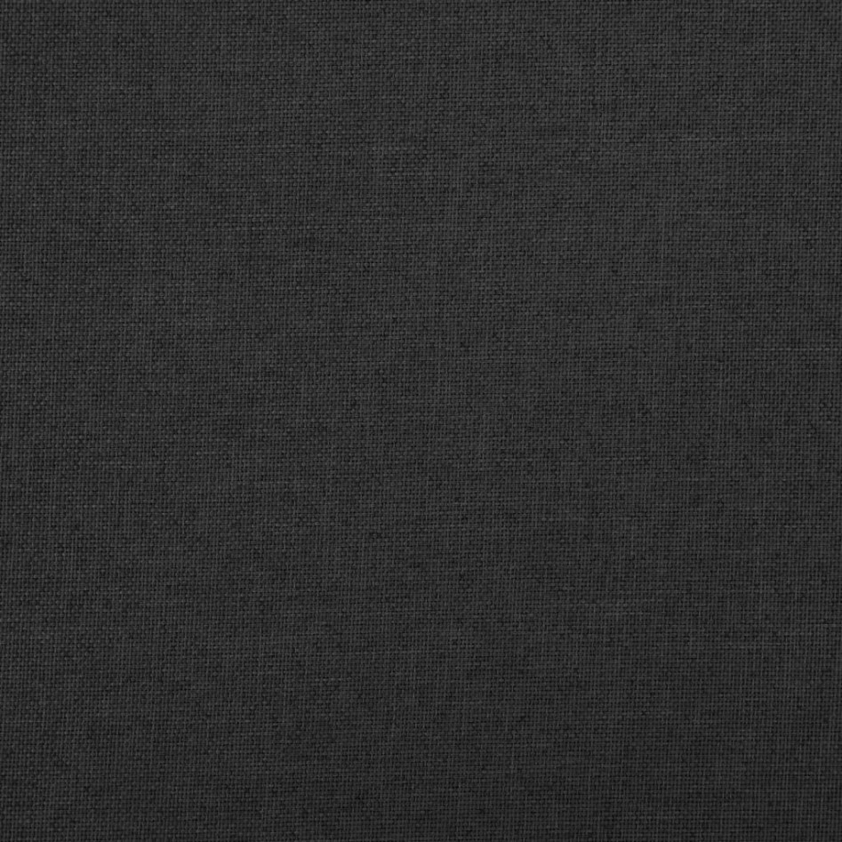 Banco de almacenaje plegable lino sintético negro 76x38x38