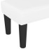 Banco de cuero sintético blanco 100x30x30