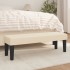 Banco de tela color crema 100x30x30