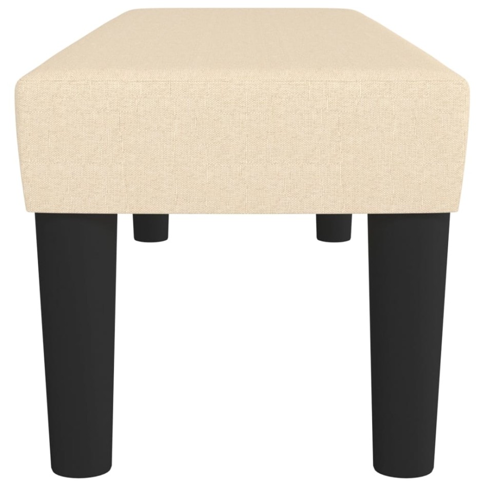 Banco de tela color crema 100x30x30