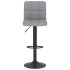 Taburete de cocina de tela gris