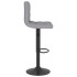 Taburete de cocina de tela gris