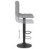 Taburete de cocina de tela gris