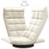 Silla de suelo giratoria de terciopelo