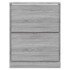 Mueble zapatero madera contrachapada gris Sonoma 63x24x81
