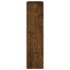 Mueble zapatero con espejo 2 niveles roble ahumado 63x17x67