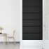 Paneles de pared 12 uds cuero sintético negro 90x30 cm 3,24