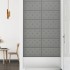 Paneles de pared 12 uds cuero sintético gris 60x30 cm 2,16