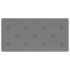 Paneles de pared 12 uds cuero sintético gris 60x30 cm 2,16
