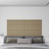 Paneles pared 12 uds cuero sintético capuchino 90x30 cm 3,24