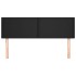 Cabeceros 2 unidades cuero sintético negro 72x5x78/88