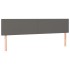 Cabeceros 2 unidades de cuero sintético gris 80x5x78/88