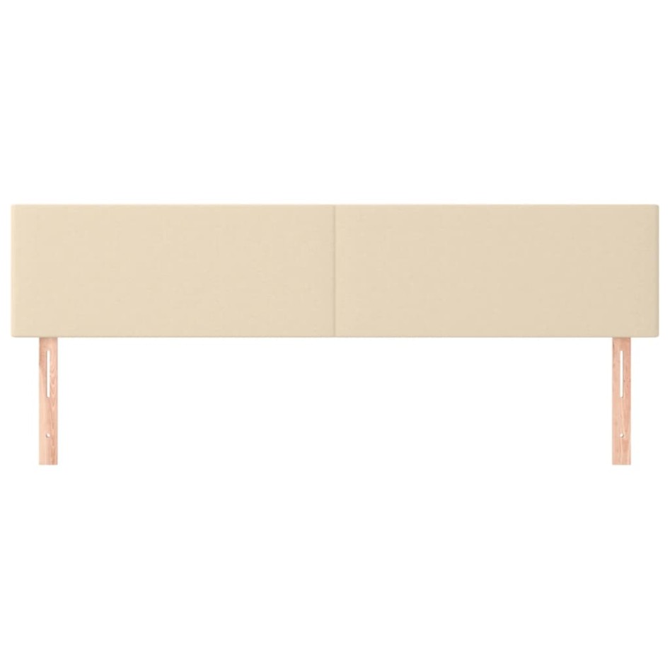 Cabeceros 2 unidades de tela color crema 100x5x78/88