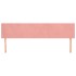 Cabeceros 2 unidades de terciopelo rosa 100x5x78/88