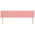 Cabeceros 2 unidades de terciopelo rosa 80x5x78/88