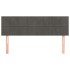 Cabeceros 2 unidades terciopelo gris oscuro 72x5x78/88