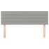 Cabeceros 2 unidades tela gris claro 72x5x78/88