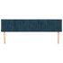 Cabeceros 2 unidades de terciopelo azul oscuro 80x5x78/88