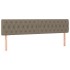 Cabeceros 2 unidades de tela gris taupe 90x7x78/88