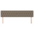 Cabeceros 2 unidades de tela gris taupe 90x7x78/88