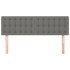 Cabeceros 2 unidades tela gris oscuro 72x5x78/88