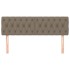 Cabeceros 2 unidades de tela gris taupe 80x7x78/88