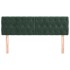 Cabeceros 2 unidades de terciopelo verde oscuro 72x7x78/88