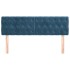 Cabeceros 2 unidades de terciopelo azul oscuro 80x7x78/88